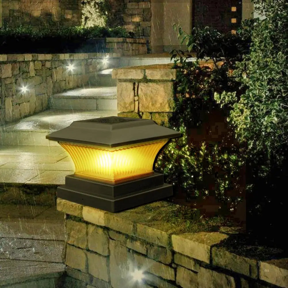 Solar LED Outdoor Lamp 1800mAh NiMH Battery Monocrystalline Solar Panel 18 cm