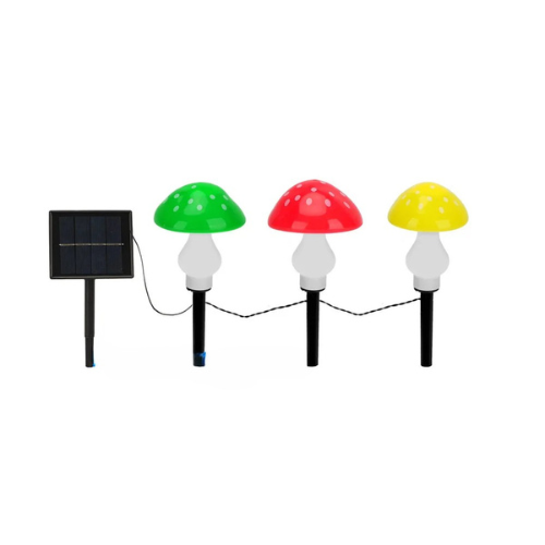 Etherea Solar-Powered Gnome Garden Lamp – Mushroom Design, Warm White LED