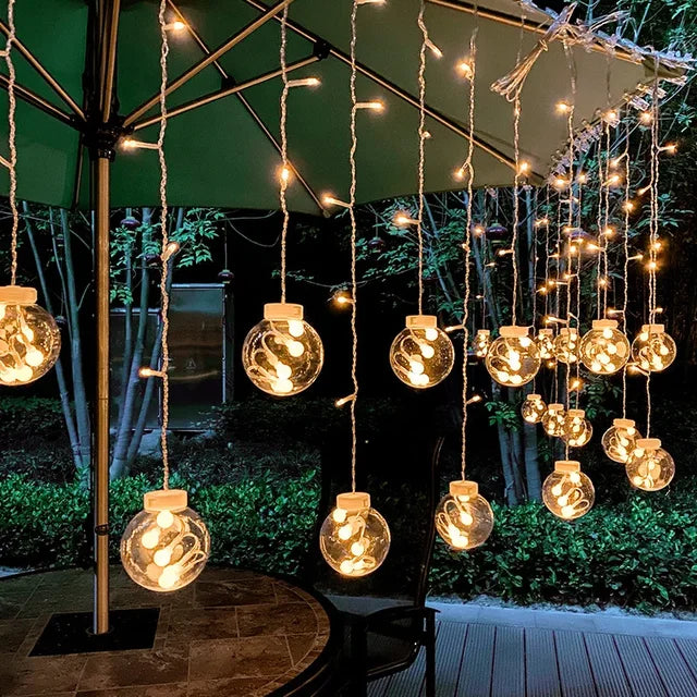 FortiLight Waterproof LED Garden String Lights – 3.5m, Warm White, IP44