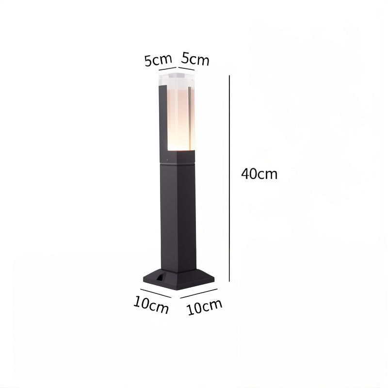 LuxCore High-Power LED Lawn Lamp – IP66 Waterproof, Daylight White (5000K)