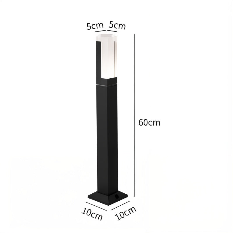 LuxCore High-Power LED Lawn Lamp – IP66 Waterproof, Daylight White (5000K)