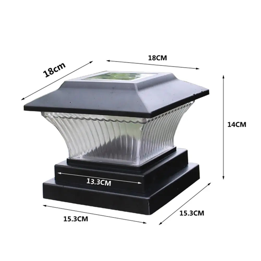 Solar LED Outdoor Lamp 1800mAh NiMH Battery Monocrystalline Solar Panel 18 cm