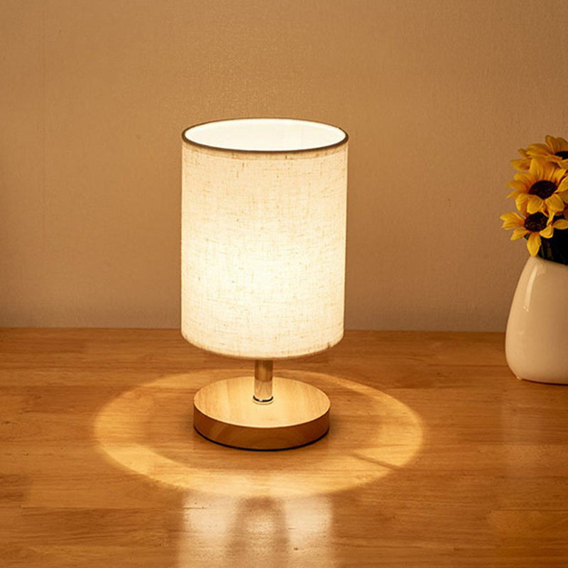 SoftFlicker Wooden Table Lamp