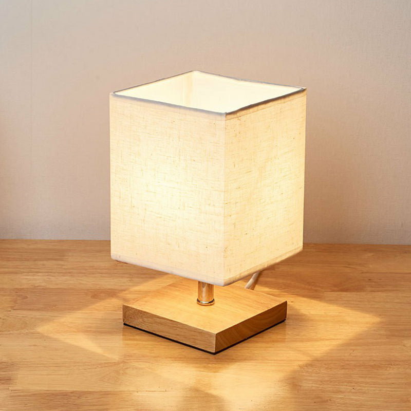 SoftFlicker Wooden Table Lamp
