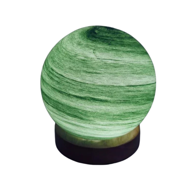 WhisperGlow Enchanting USB Moon Lamp – 15 cm Glass Globe, Adjustable Warm White, Freestanding